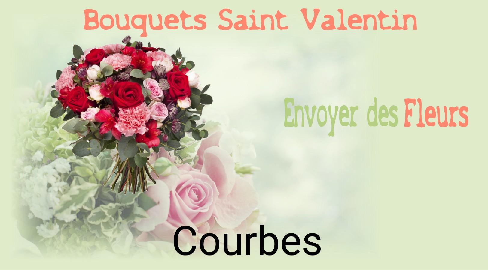 Roses de Saint-Valentin livrées à Courbes
